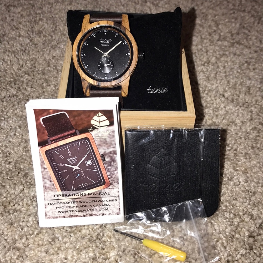 Tense Hampton North Men’s Wooden Watch